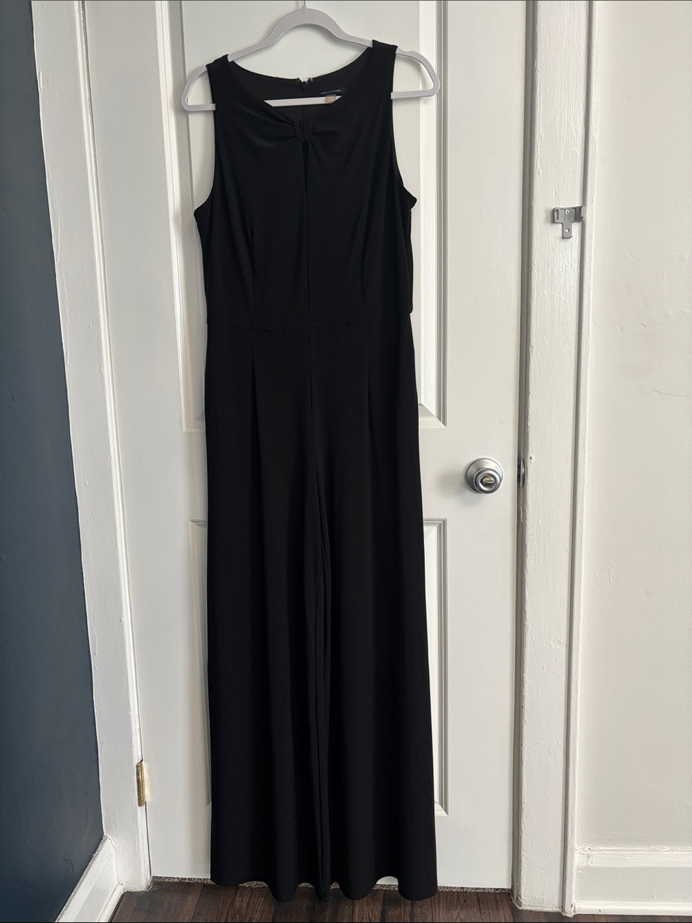Tommy Hilfiger Black Sleeveless Wide-Leg Jumpsuit
